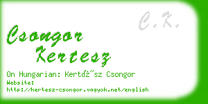 csongor kertesz business card